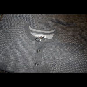 joseph abboud wool henley shirt